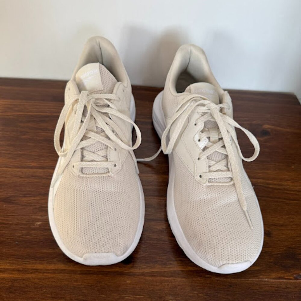 Reebok Mens Size 11 Beige Athleisure Running Sneakers Lightweight Comfort - Picture 5 of 7